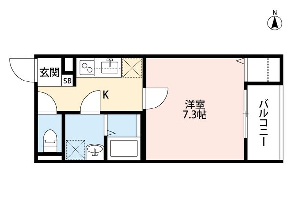 南巽駅 徒歩9分 1階の物件間取画像